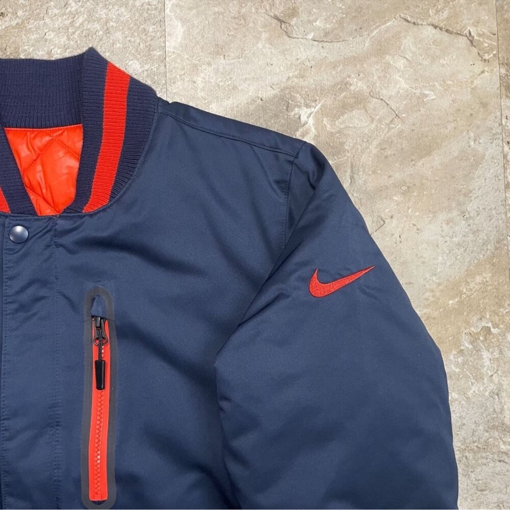NFL Navy and Orange Bomber Jacket UNISEX - Picture 5 of 11